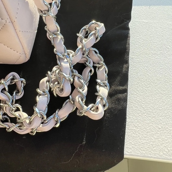 Chanel 21 Rectangular Mini Classic Flap, Light Purple Pink, Mauve Puce RARE - Picture 5 of 16